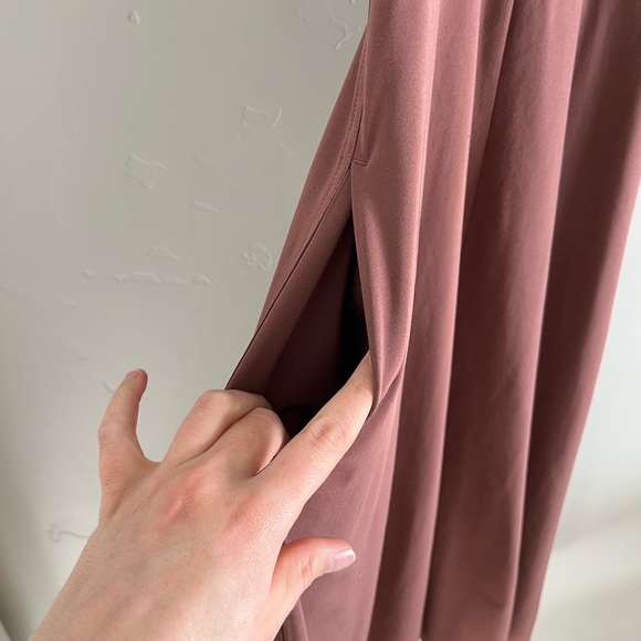 Athleta | Mauve Racerback Sleeveless Athletic Maxi Dress - Picture 5 of 9